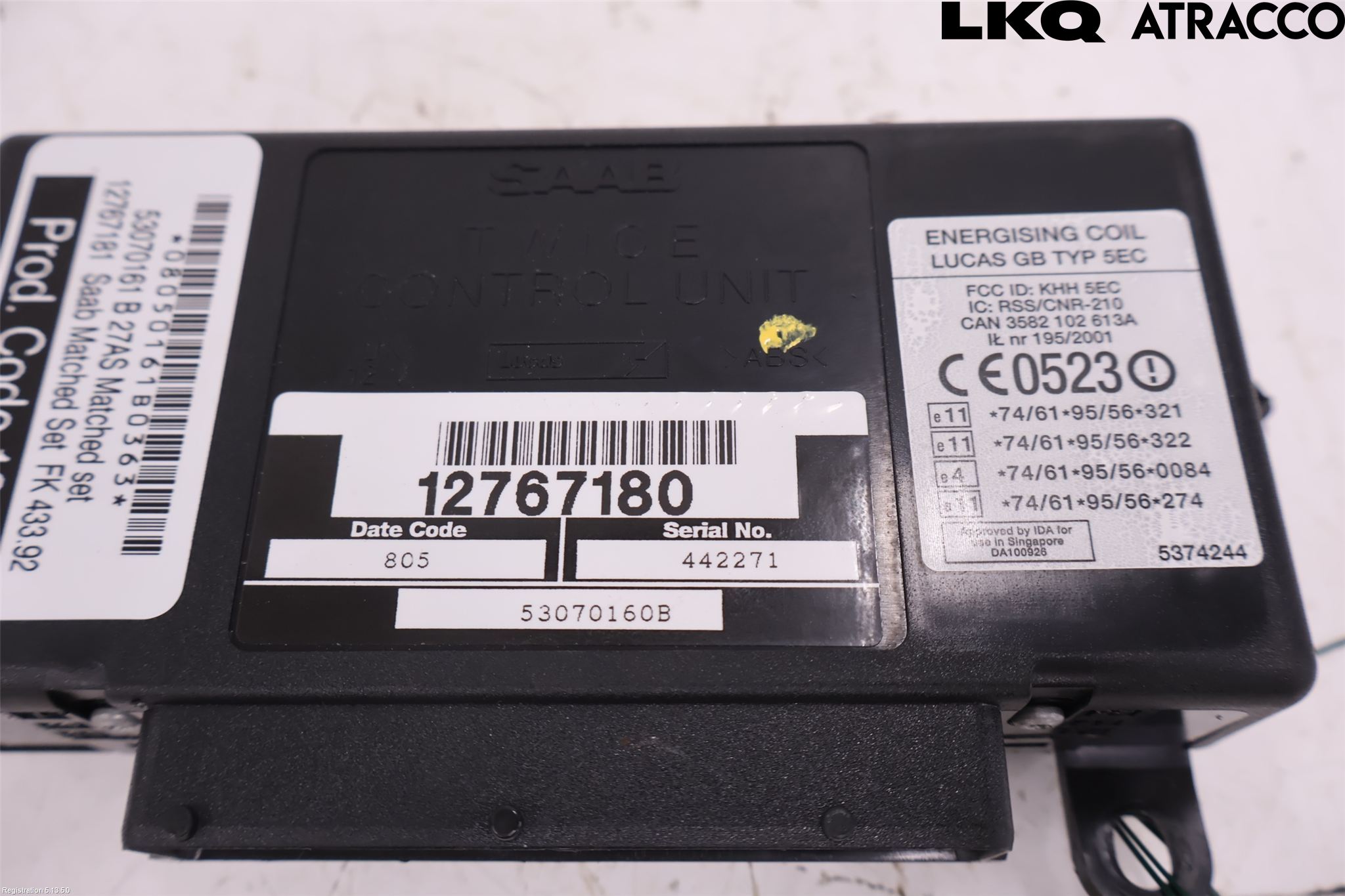 Saab 9-5     06-10 Styrenhet Billarm