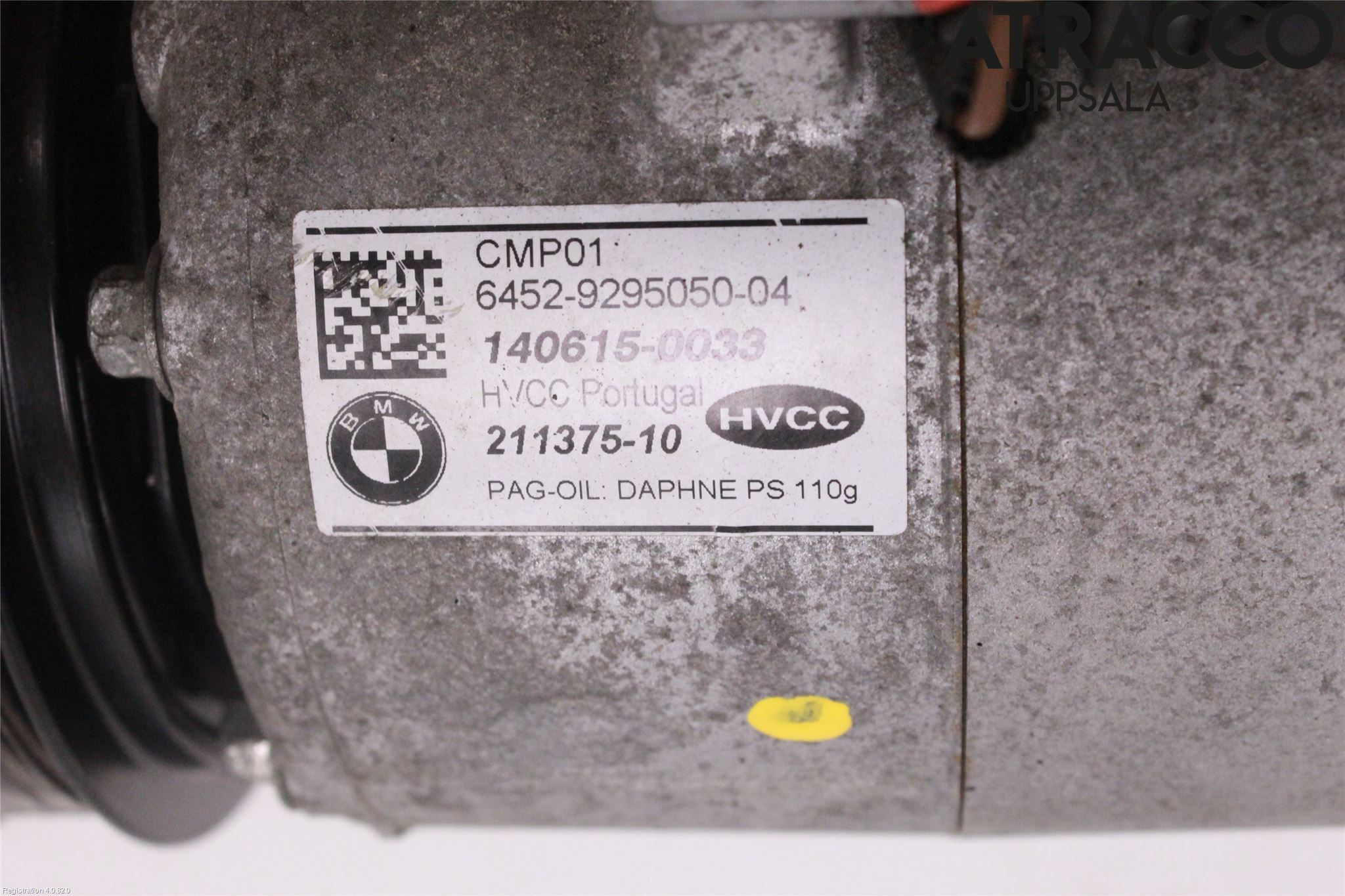 BMW 5 F10/F11/F18 09-17 Varme Ac Kompressor
