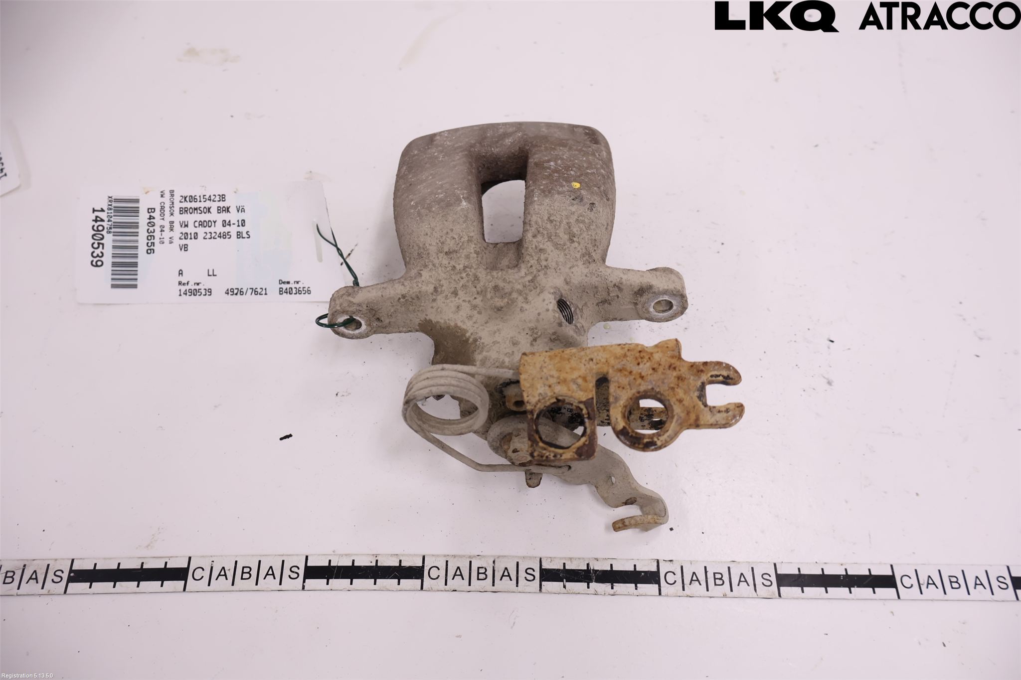 Volkswagen VW CADDY      04-10 Bremsecaliper Bak Venstre