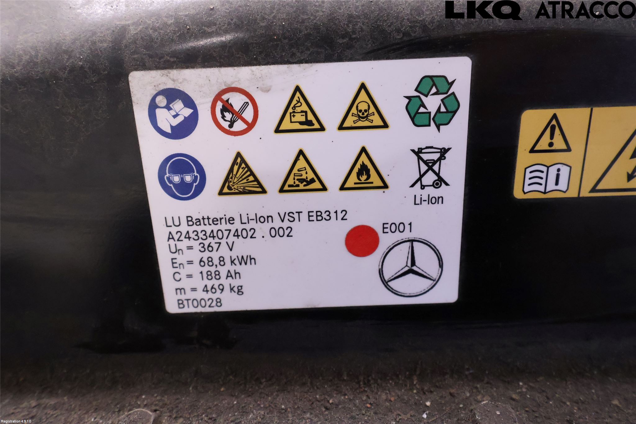 Mercedes-Benz MB EQA (H243) 21- Hybrid Batteri