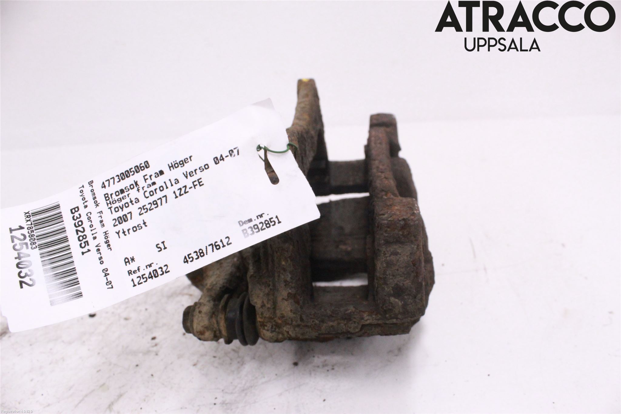 Toyota COROLLA VERSO 04-07 Bremsecaliper Foran Høyre