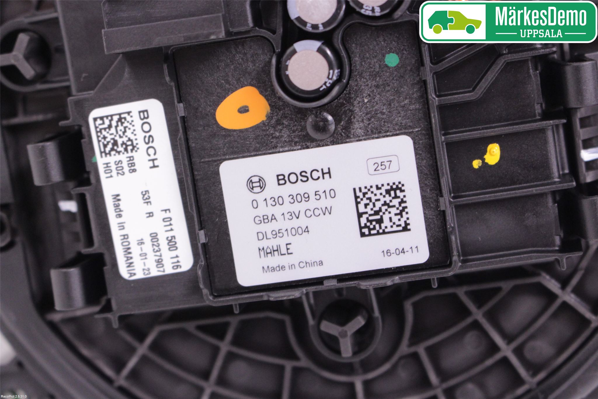 Opel ASTRA K 16-22 Varmeapparat Viftemotor
