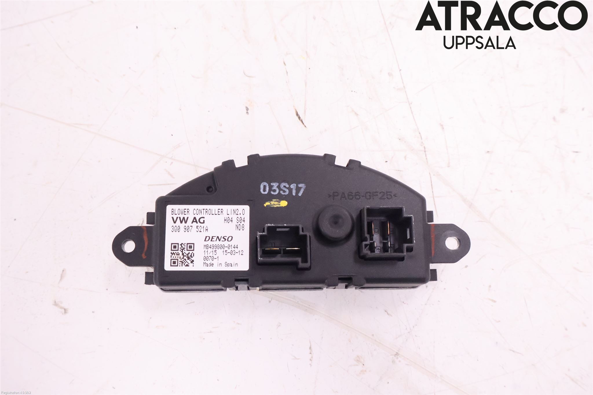 Volkswagen VW PASSAT 15-19 Varmeapparat Viftemotstand