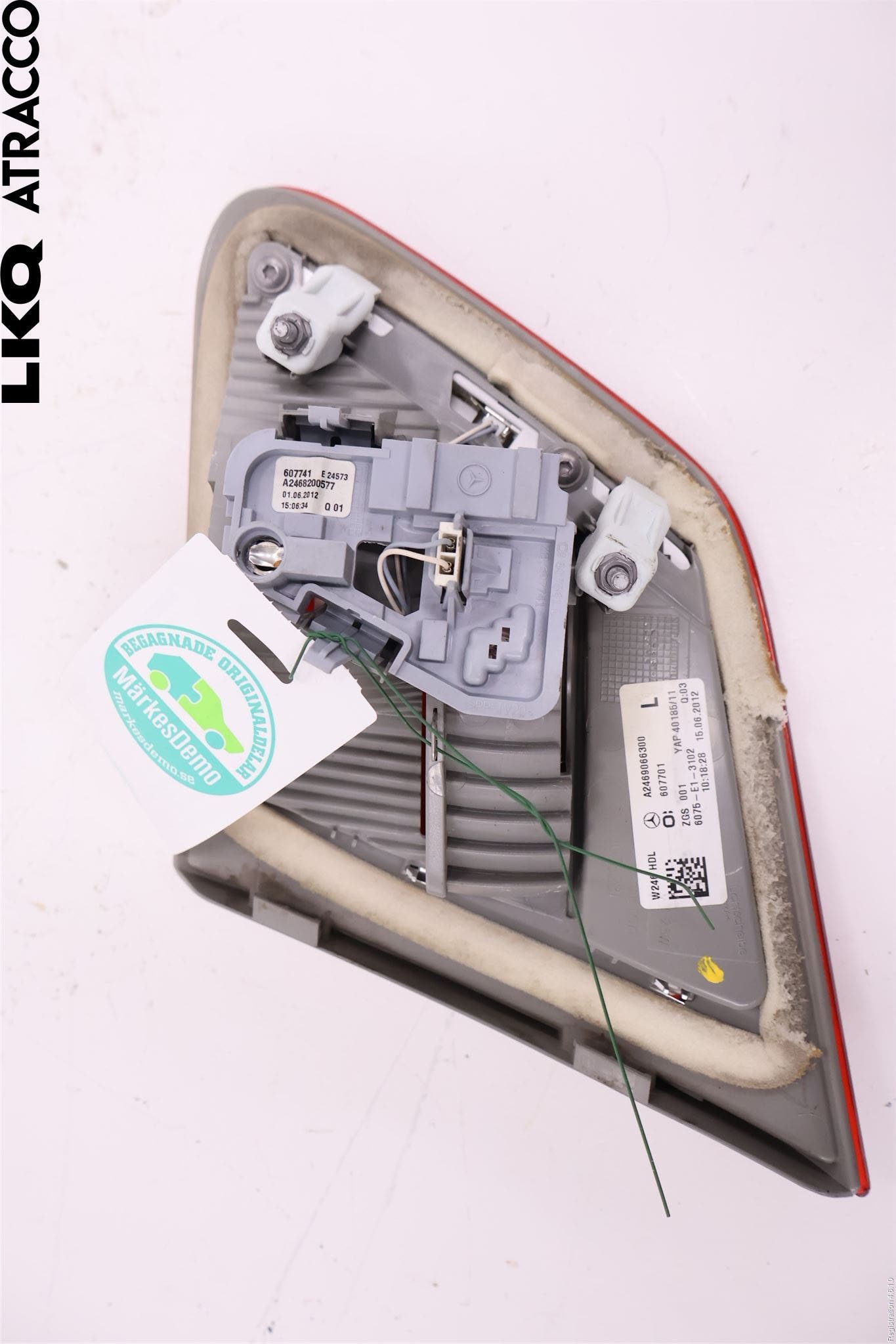 Mercedes-Benz MB B-KLASS (W246/W242) 12-19 Baklykt Venstre På Luke(Indre