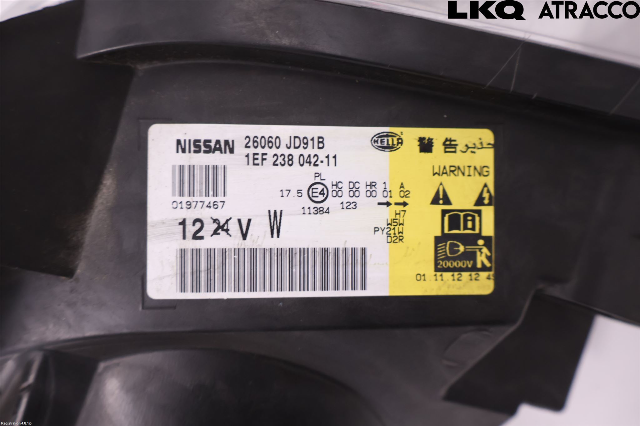 Nissan QASHQAI+2  08-10 Frontlykt Venstre
