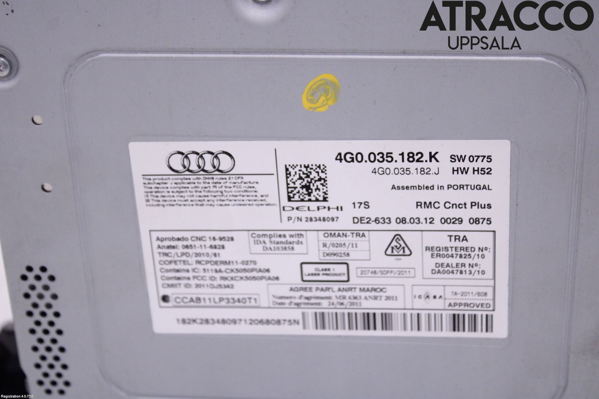 Audi A6/S6 4G 11-18 Stereo Radio Med Cd