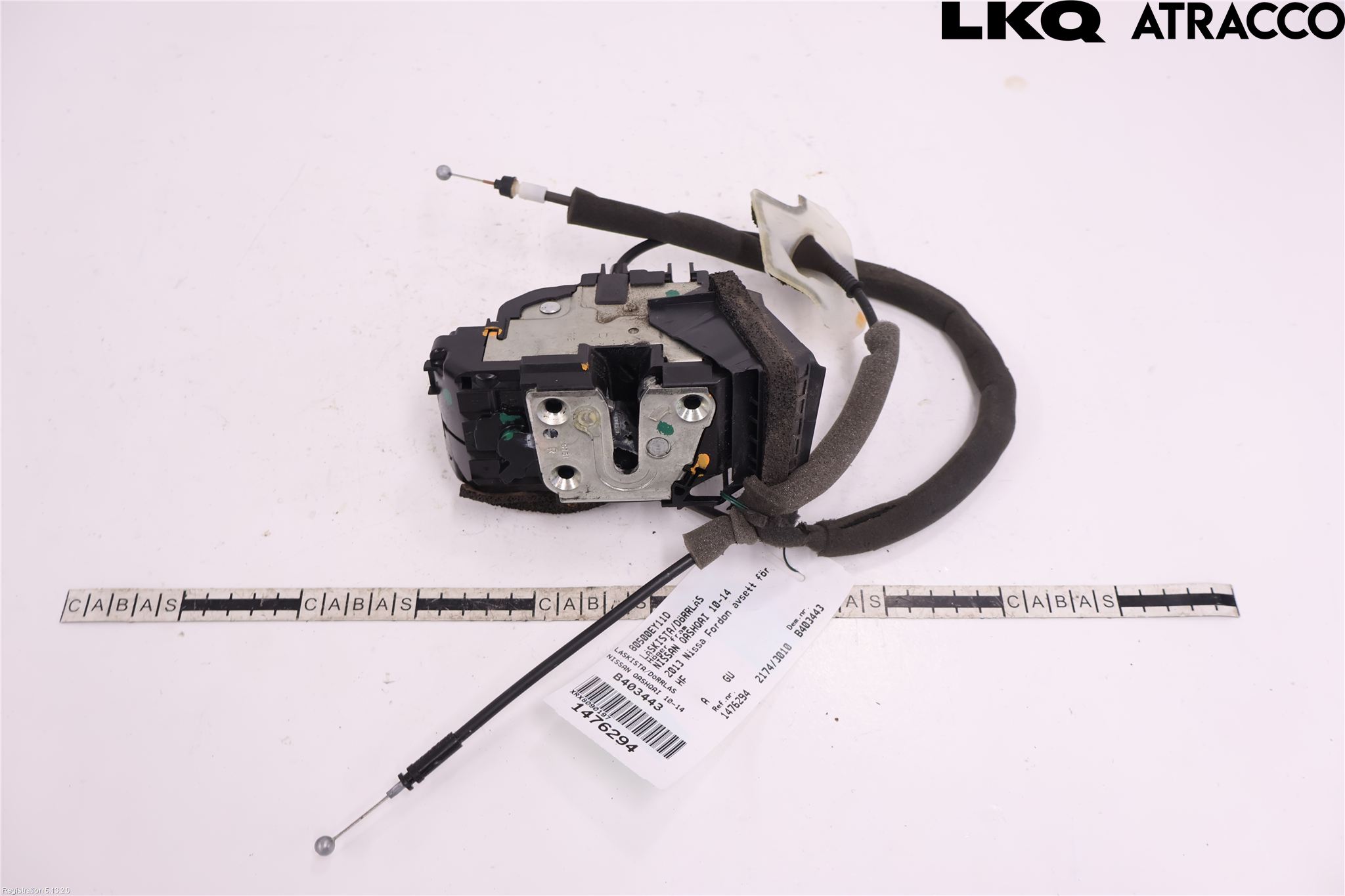 Nissan QASHQAI 10-14 Dørlås - Låsekasse