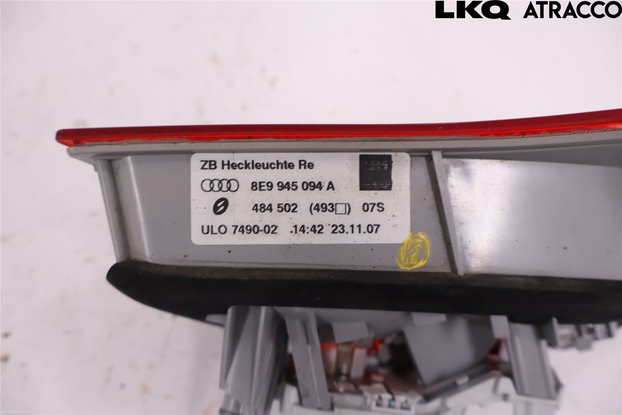 Audi A4/S4 05-07 Baklykt Høyre  På Luke(Indre)