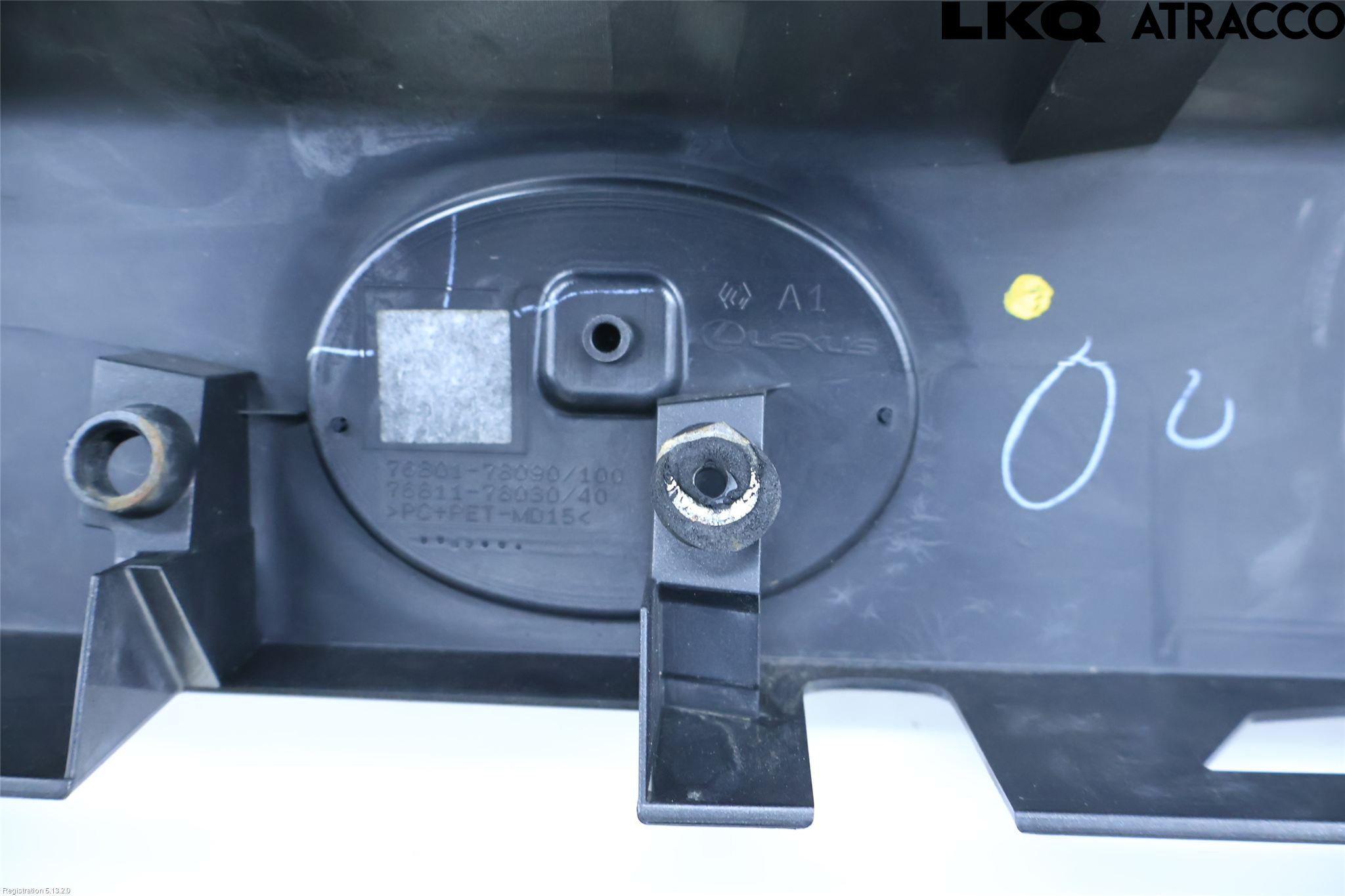 Lexus NX 300h 15-21 Refleksplate - Skiltplate