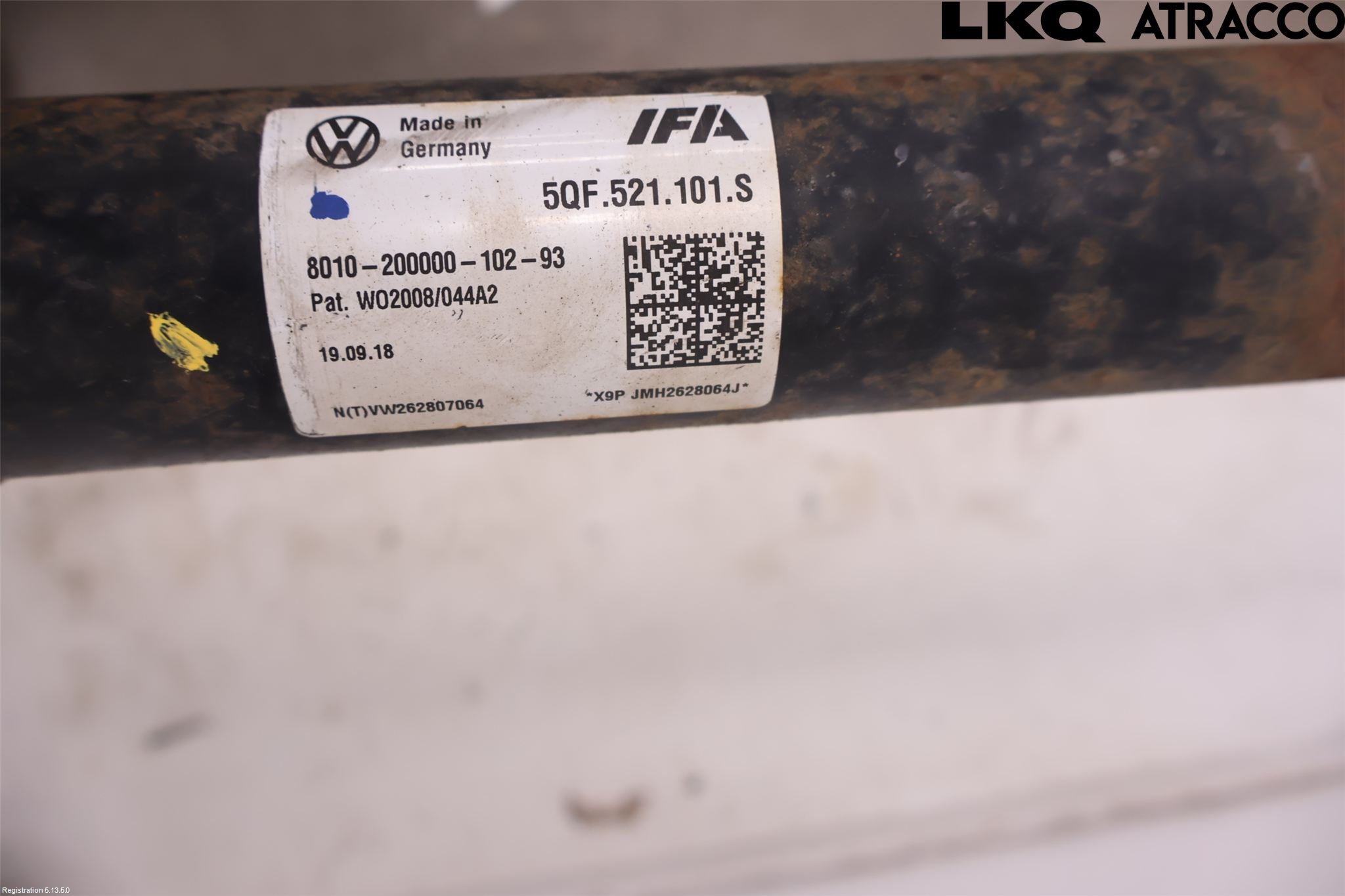 Volkswagen VW TIGUAN ALLSPACE 18- Mellomaksel Kompl