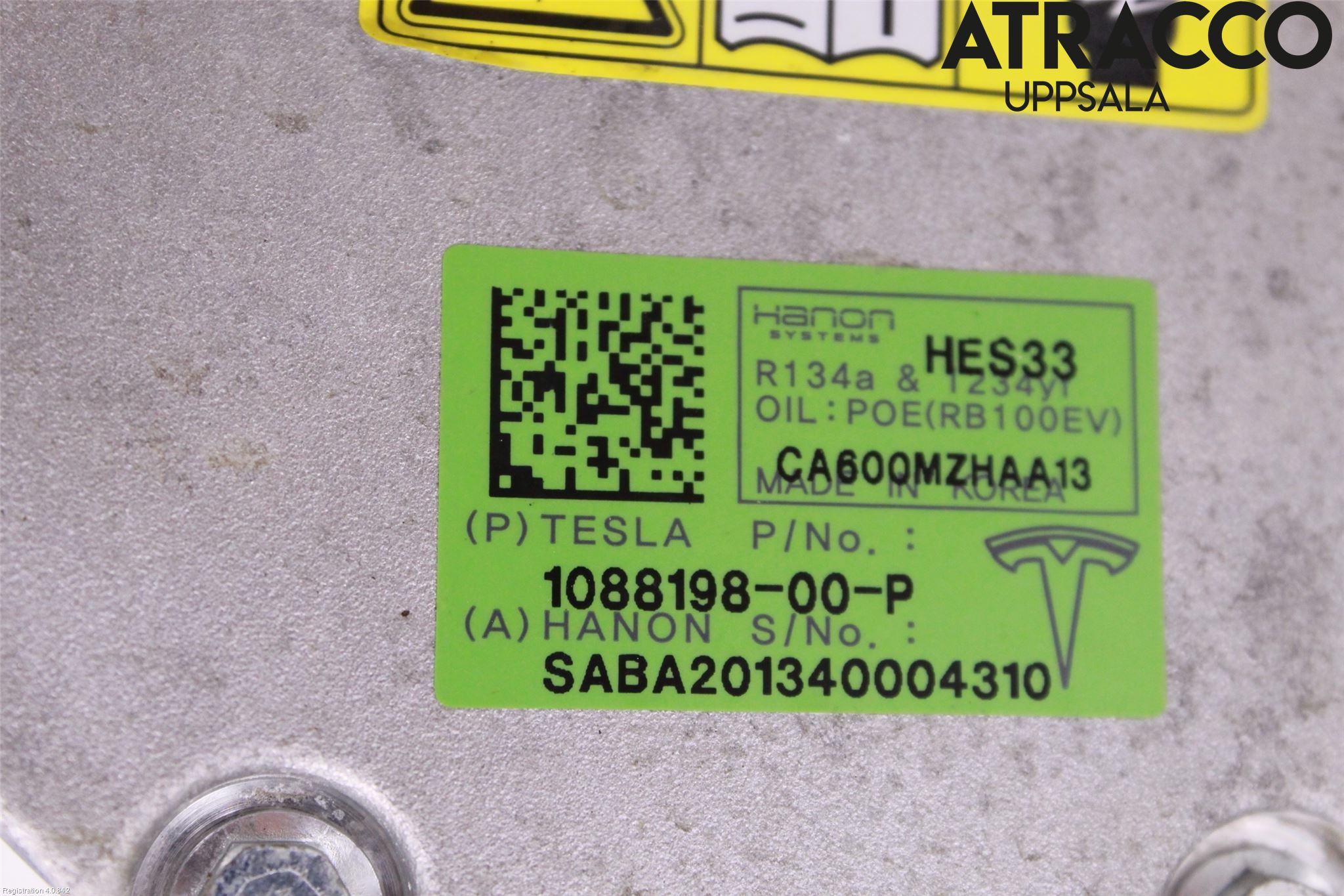 Tesla MODEL 3 17- Varme Ac Kompressor