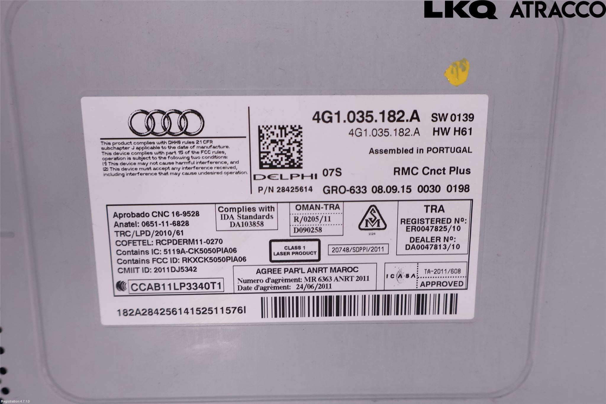 Audi A6 ALLROAD 12-18 Stereo Radio Med Cd