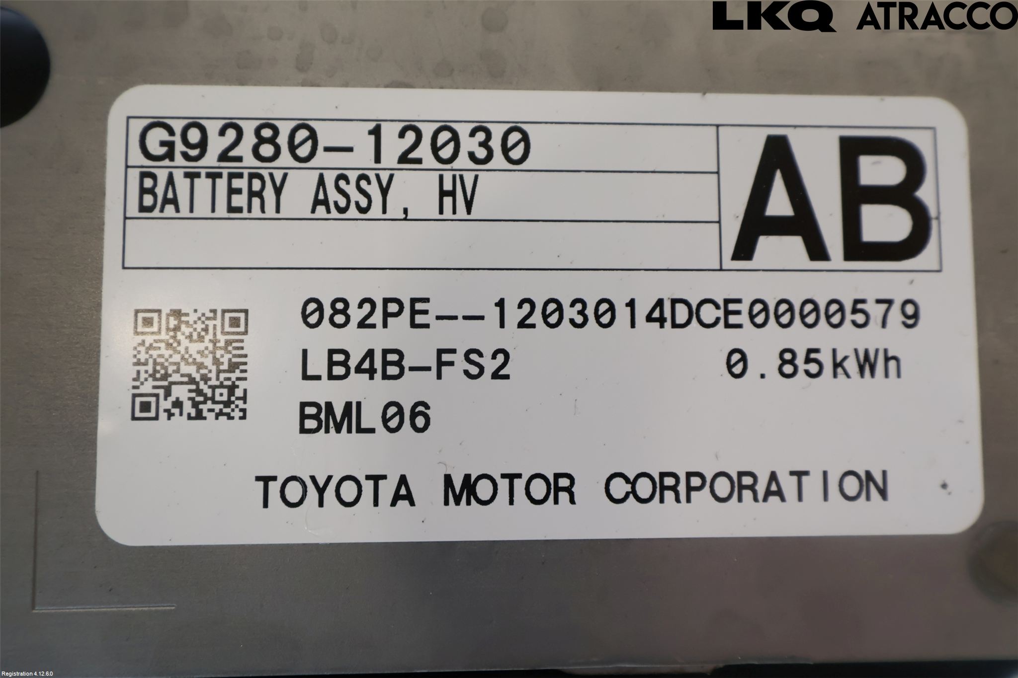 Toyota COROLLA 19- Hybrid Batteri