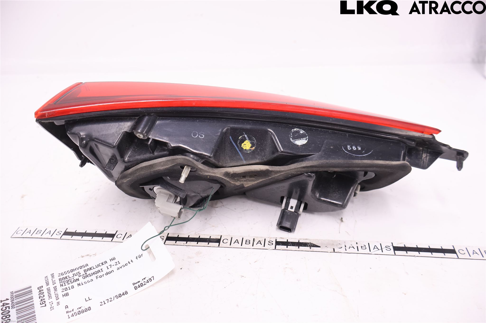 Nissan QASHQAI 17-21 Baklykt Høyre  På Luke(Indre)