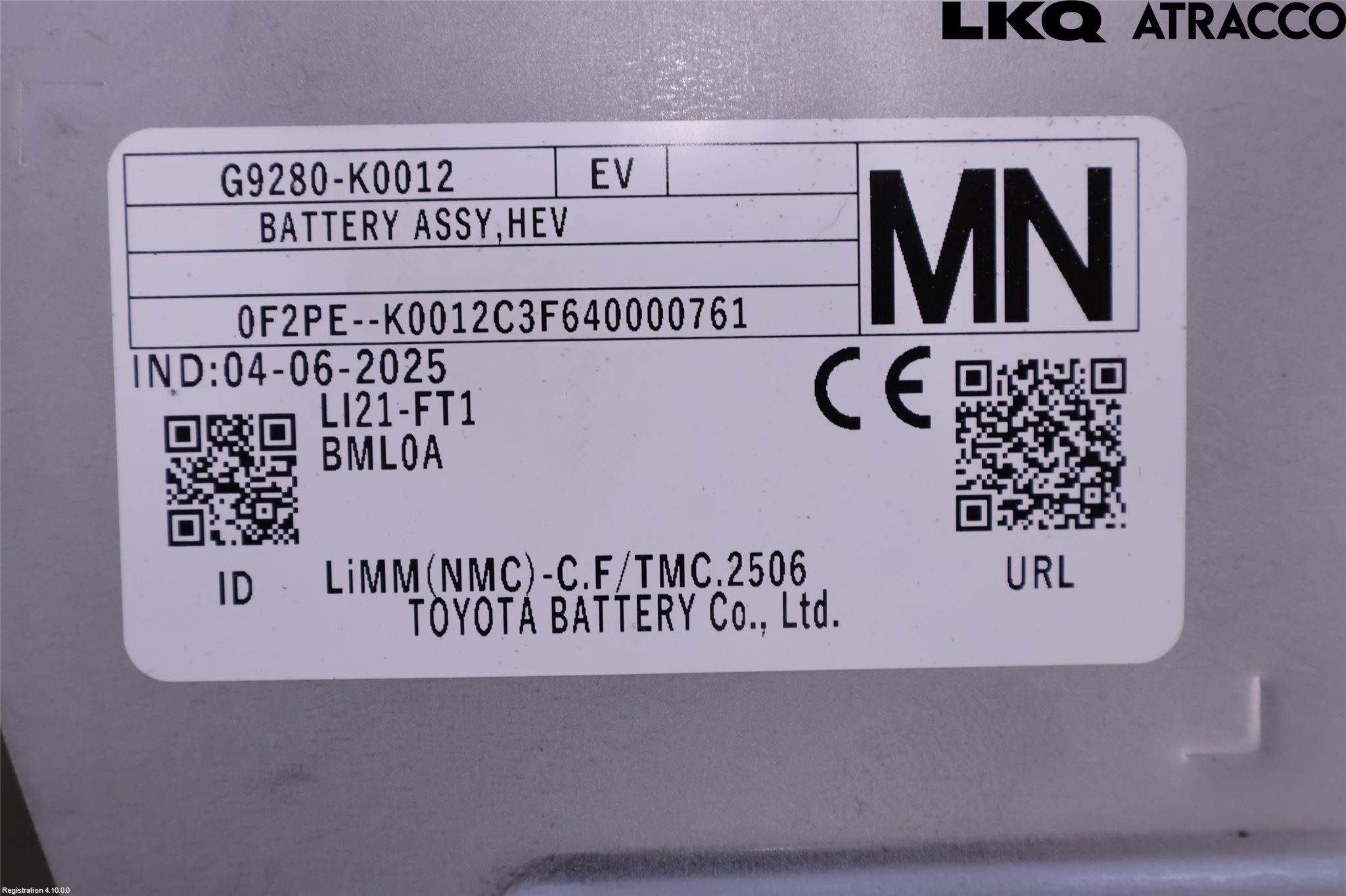 Toyota YARIS CROSS XP21 21- Hybrid Batteri