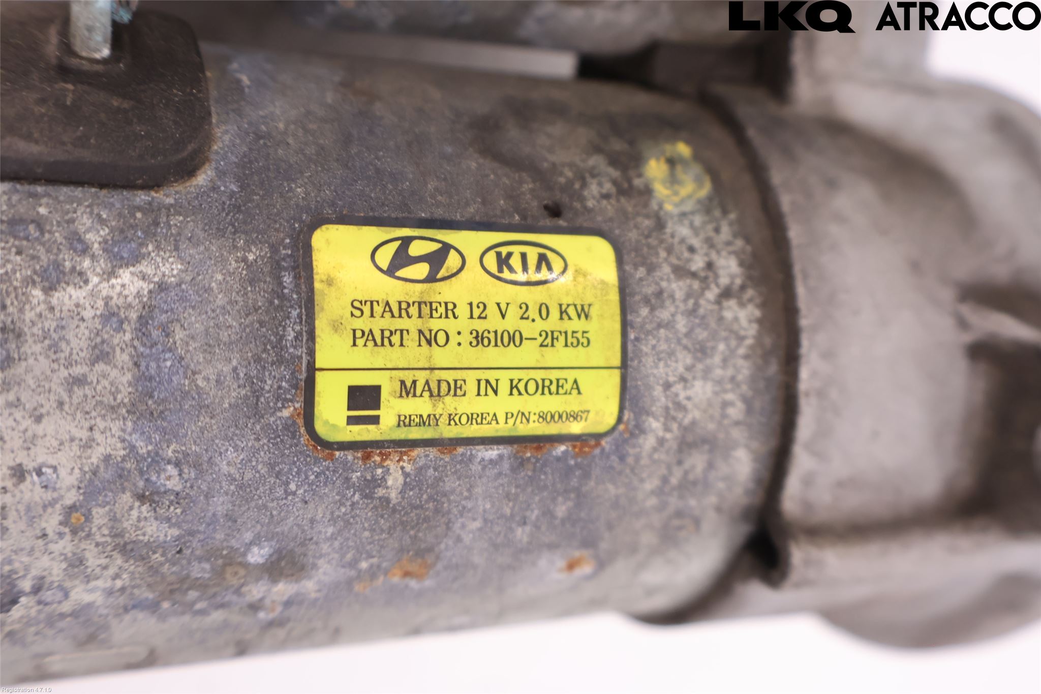 Kia SPORTAGE (SL) 11-15 Startmotor Diesel