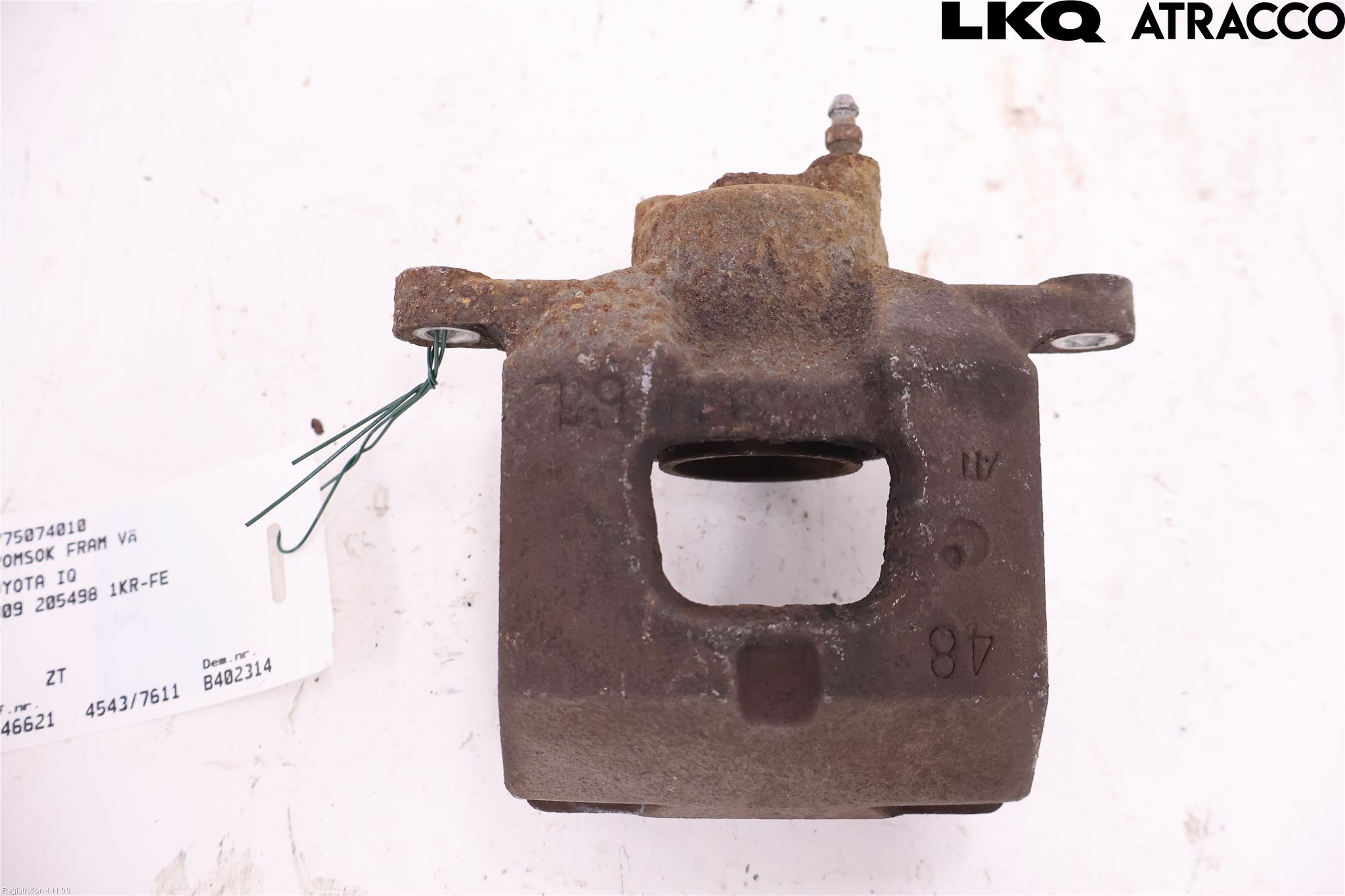 Toyota iQ Bremsecaliper Foran Venstre