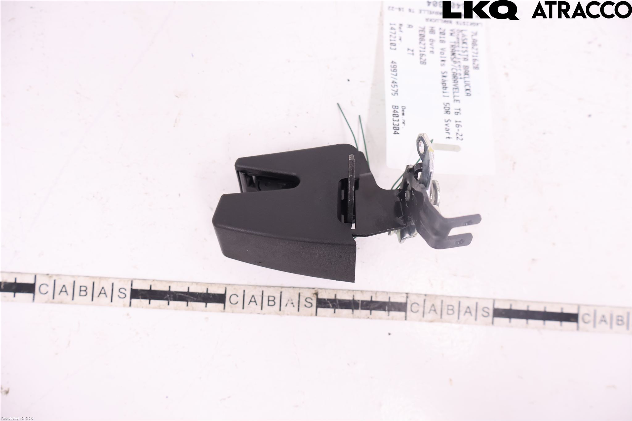 Volkswagen VW TRANSP/CARAVELLE (T6) 16-22 Bakluke-Lokk Låsekasse