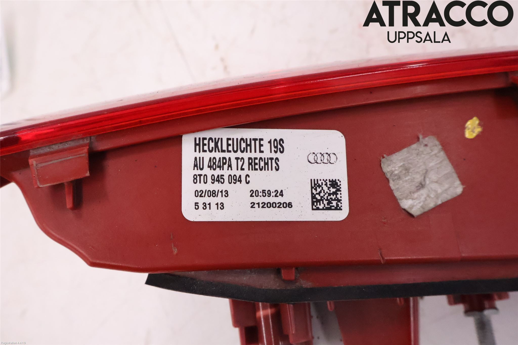 Audi A5 07-16 Baklykt Høyre  På Luke(Indre)