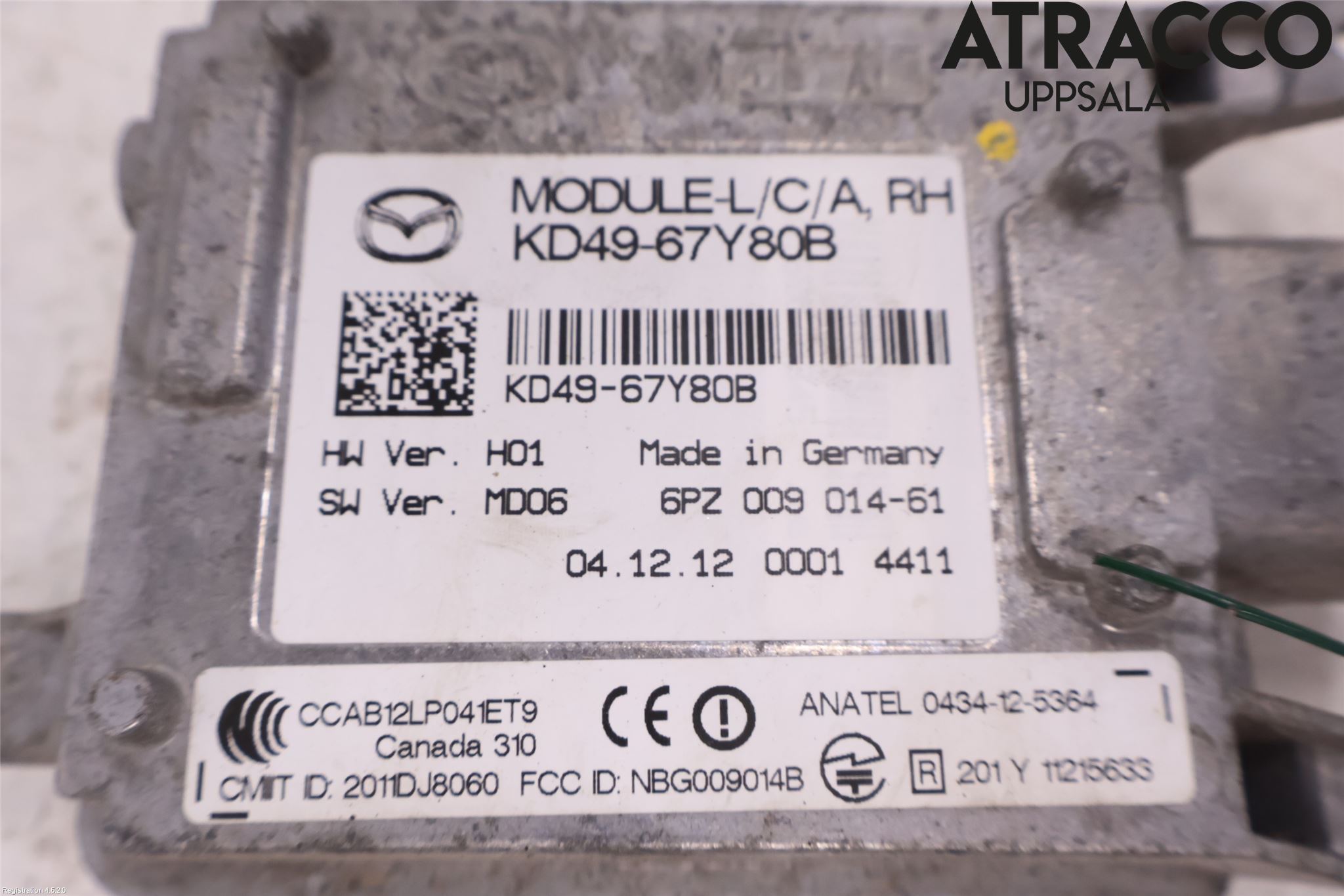 Mazda CX-5 12-17 Sensor Kollisjonsbeskyttelse
