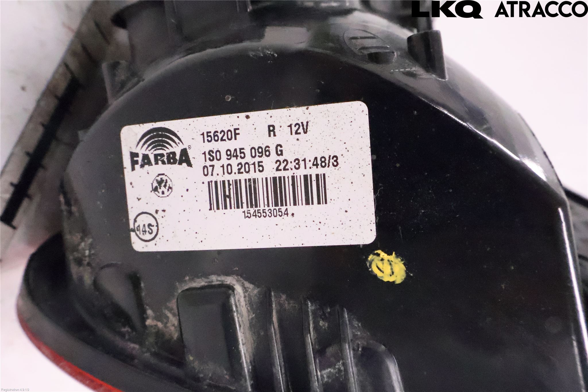 Volkswagen VW UP! / E-UP! Baklykt Høyre