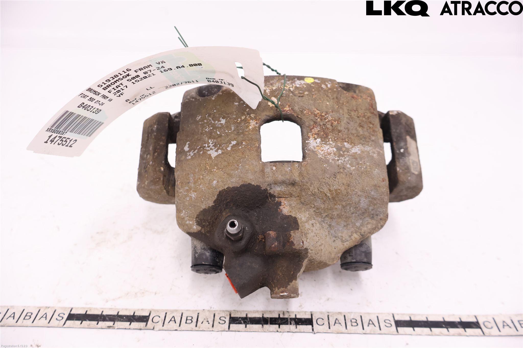 Fiat 500 07- Bremsecaliper Foran Venstre