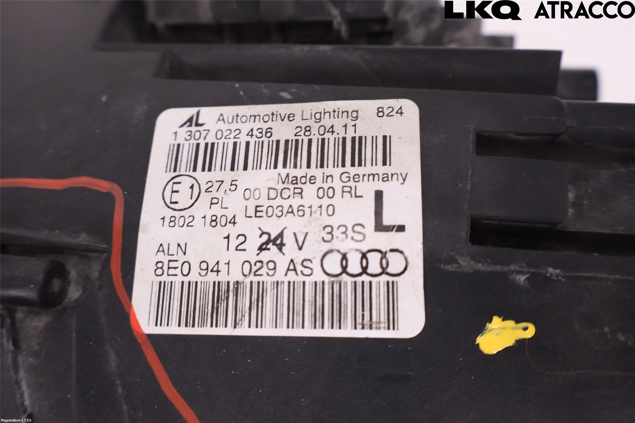 Audi A4/S4 05-07 Frontlykt Venstre