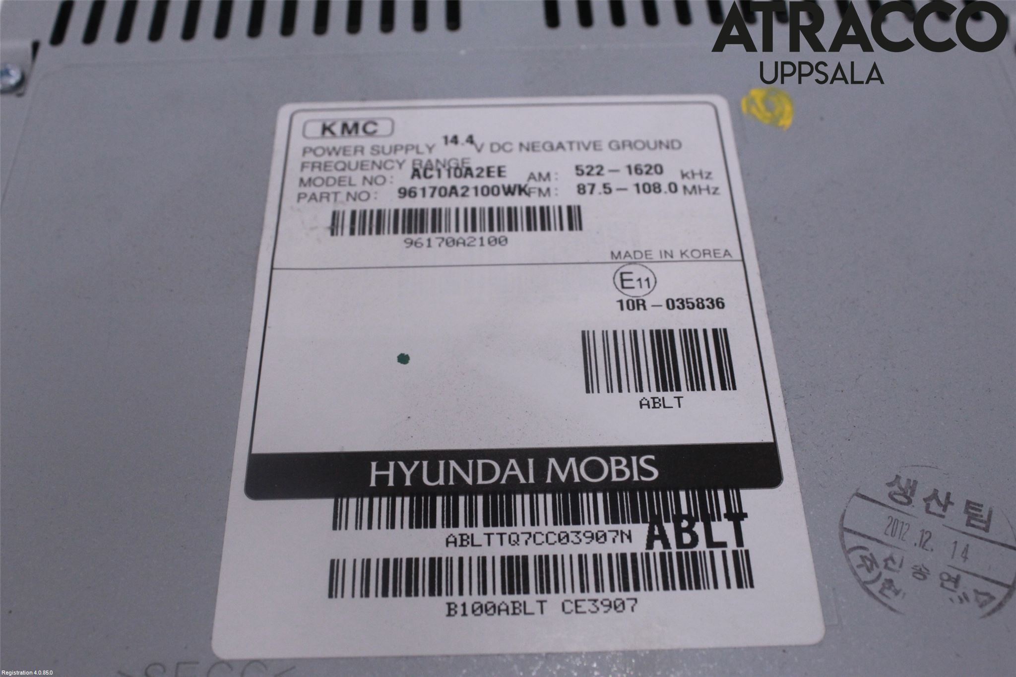 Kia CEED 12-18 Stereo Radio Med Cd