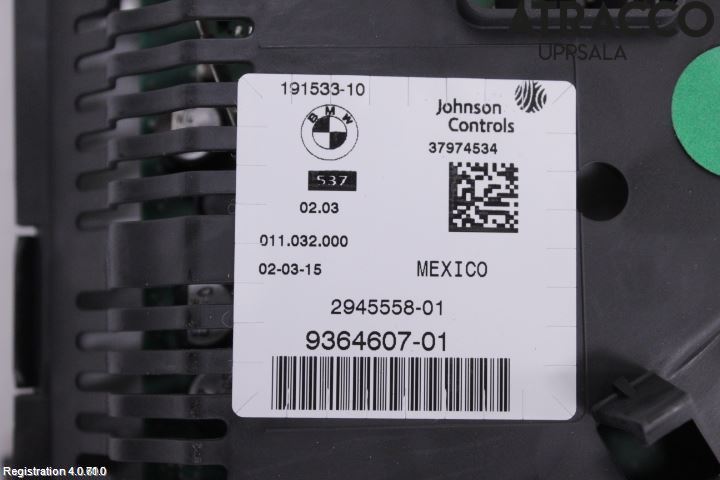 BMW X4 F26 14-18 Instr Speedometer