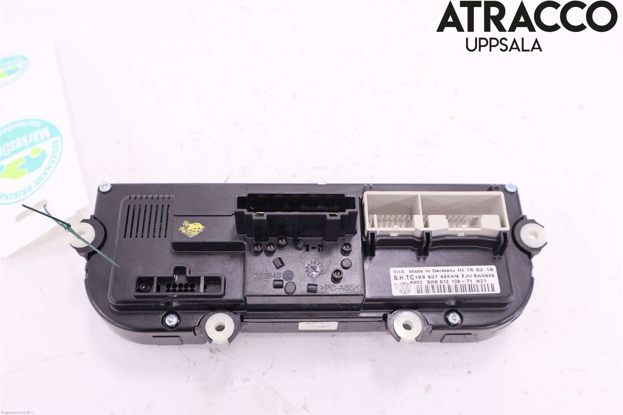 Volkswagen VW CADDY 16-20 Varme Ac Betjening-Display