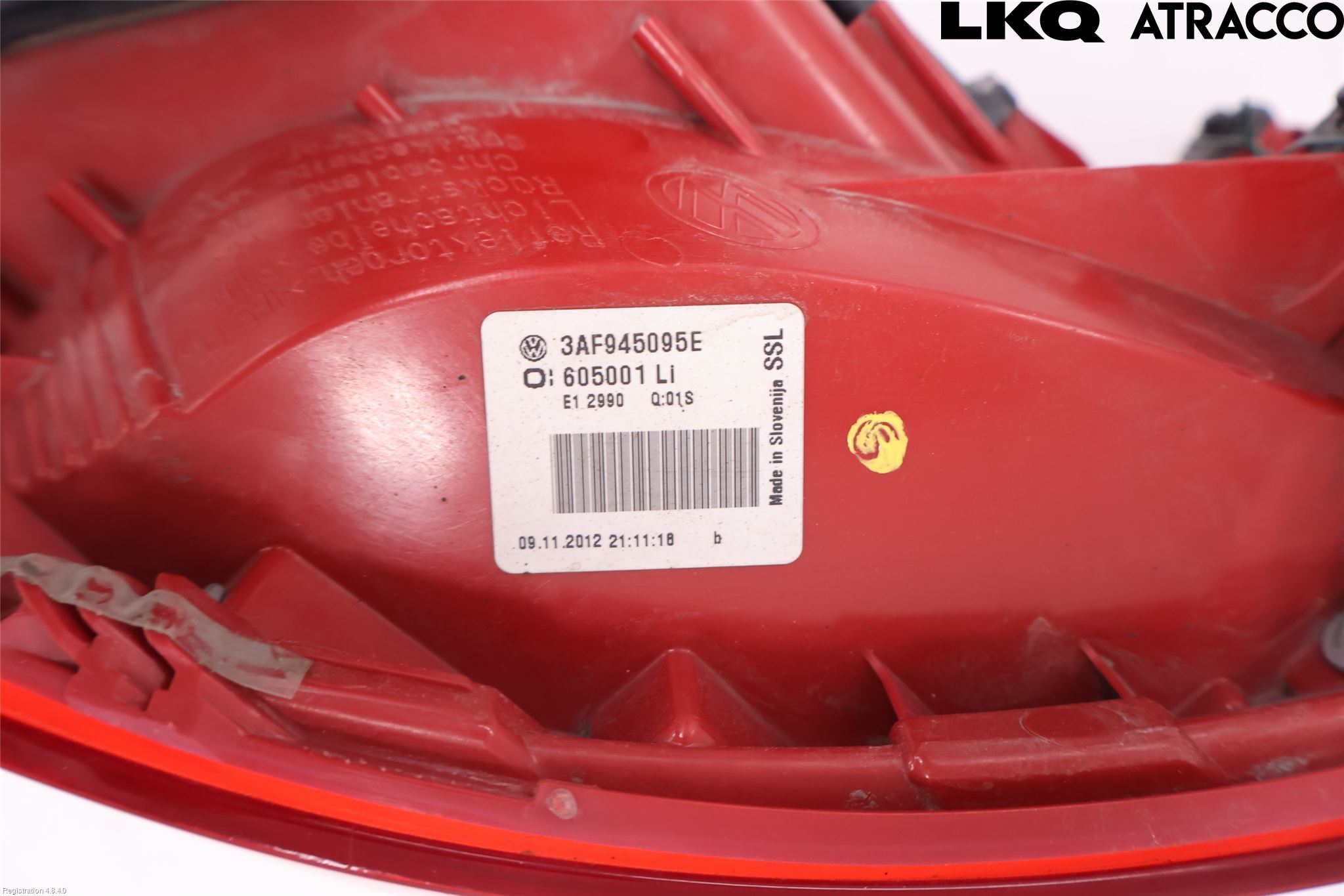 Volkswagen VW PASSAT 11-14 Baklykt Venstre