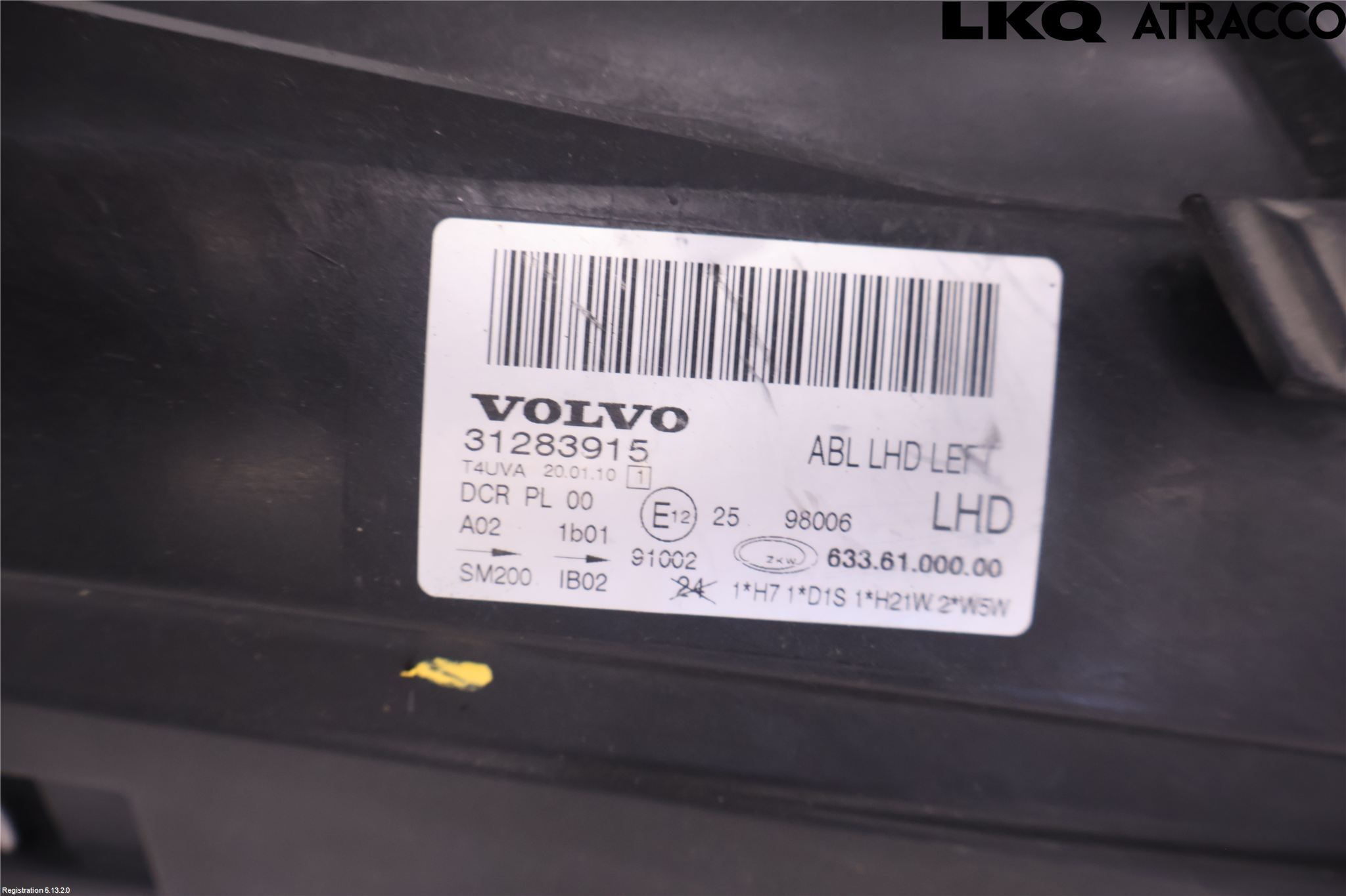 Volvo V70 08-13 Frontlykt Venstre