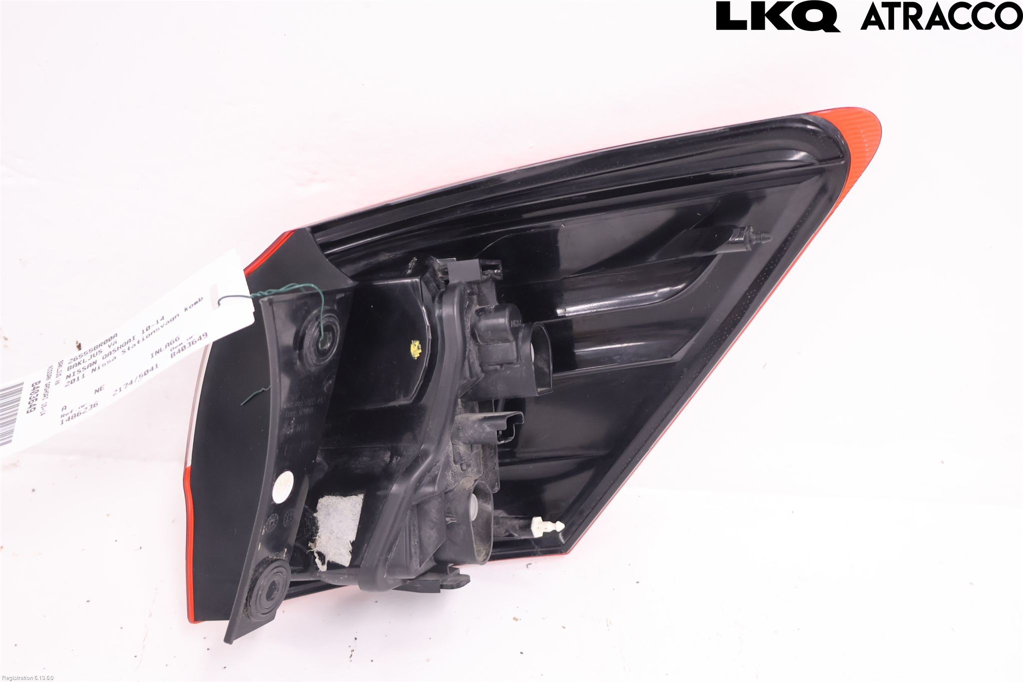 Nissan QASHQAI 10-14 Baklykt Venstre