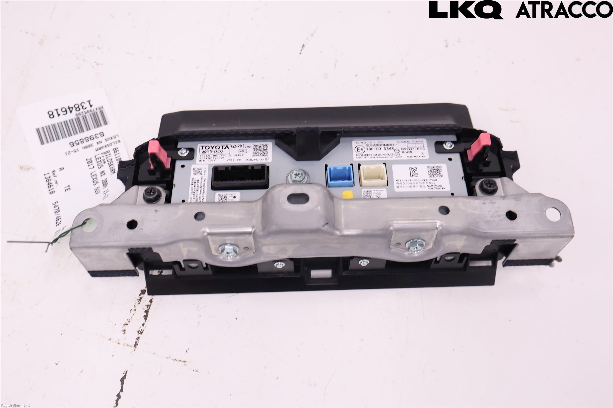 Lexus NX 300h 15-21 Instr Skjerm Dvd-Gps-Ac-Tlf