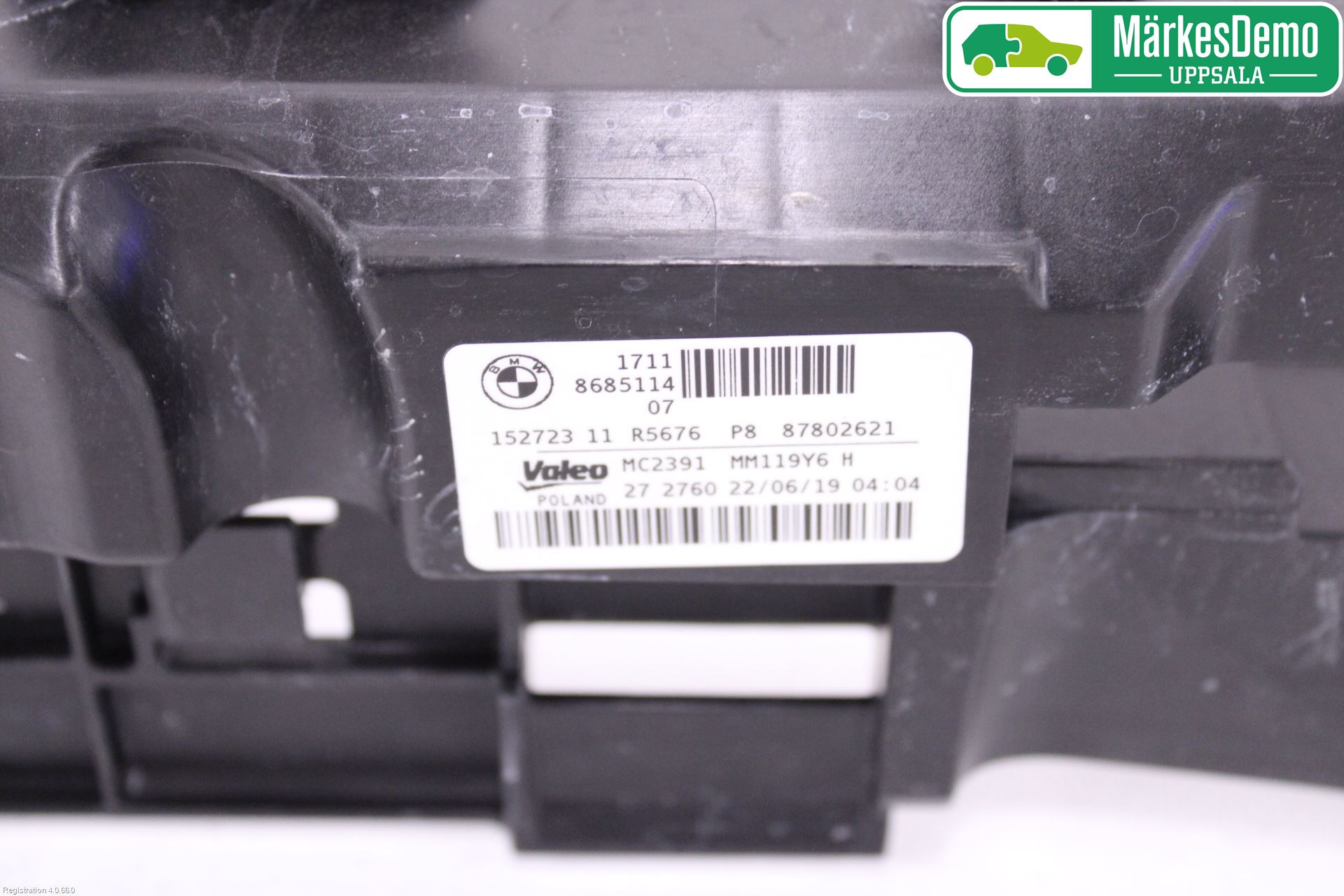 BMW 3 G20/G21/G80/G81 19- Radiator Feste - Ramme - Bjelk