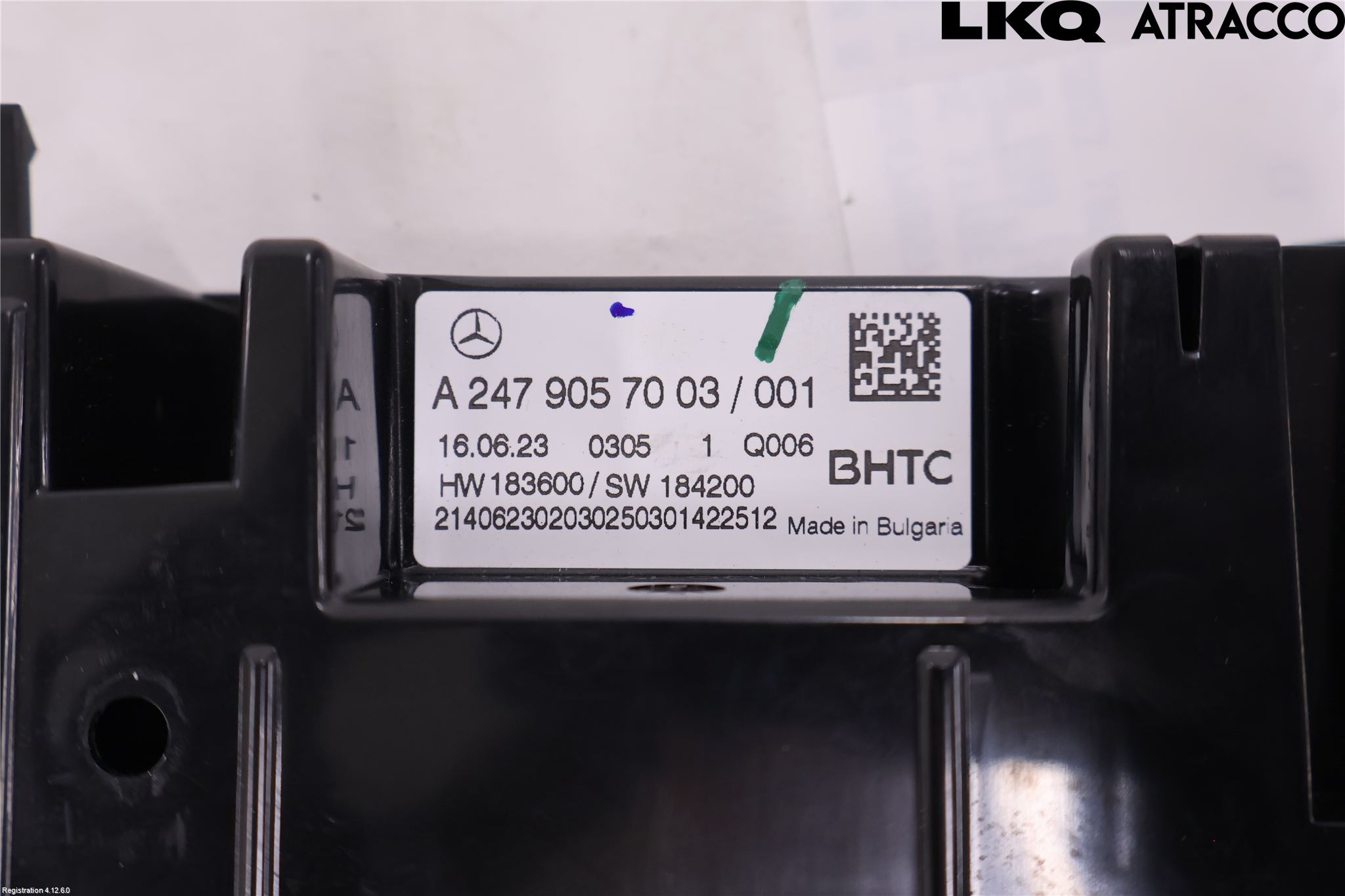 Mercedes-Benz MB EQB (X243) 22- Varme Ac Betjening-Display