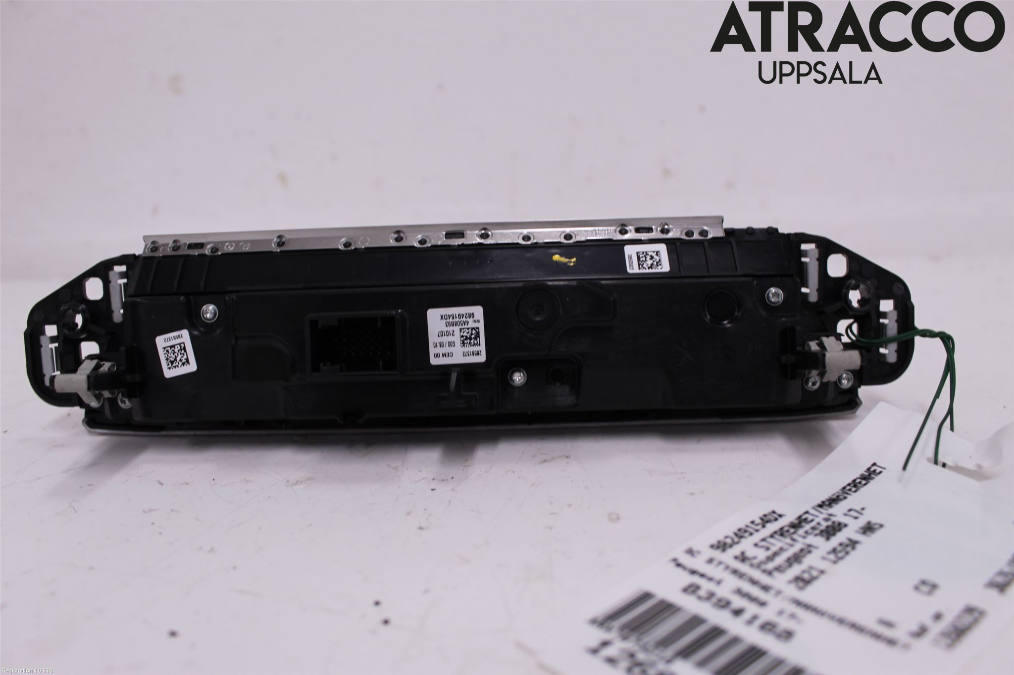 Peugeot 3008 17-24 Varme Ac Betjening-Display