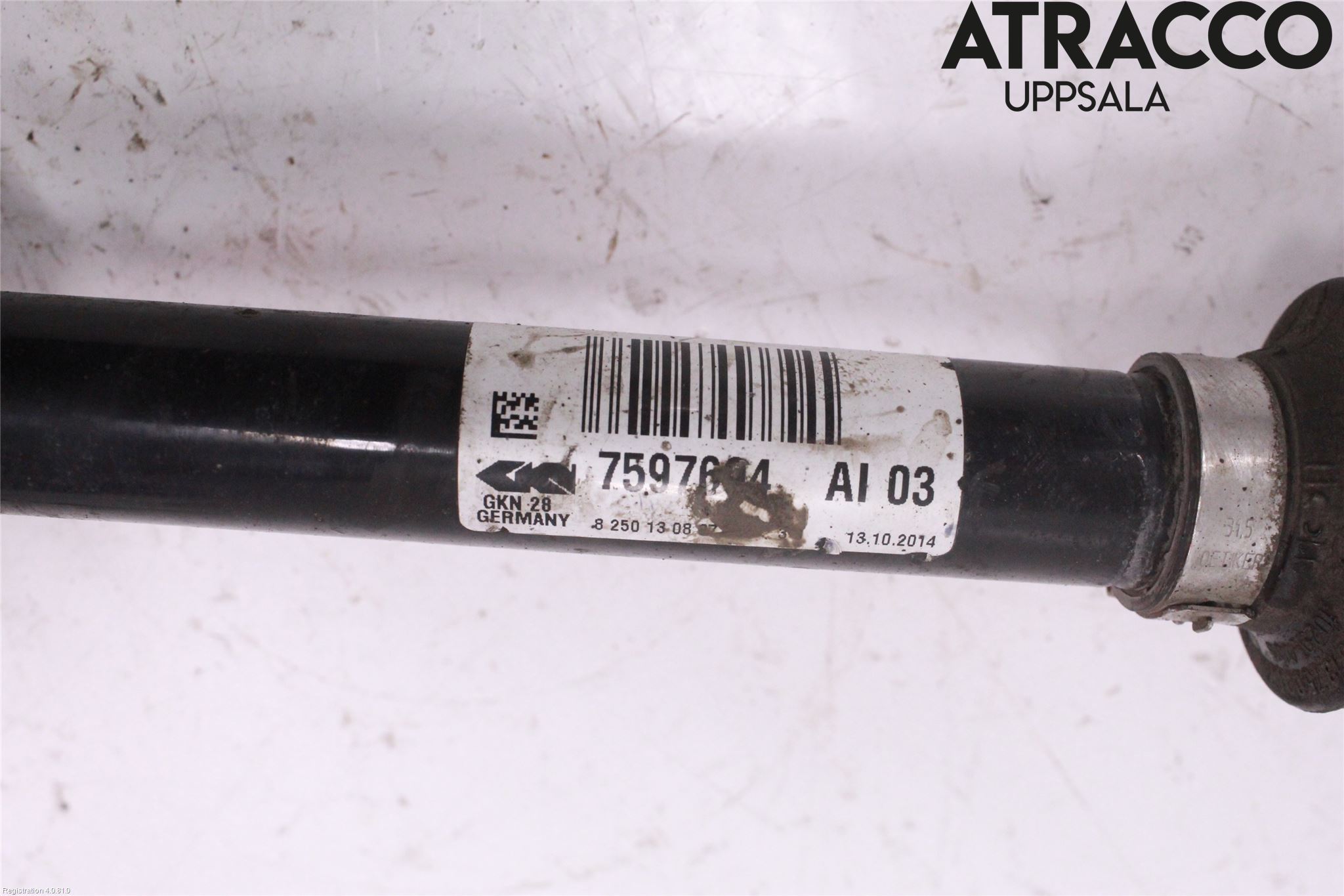 BMW 3 F30/F31/F80 12-19 Drivaksel Foran Kompl Høyre