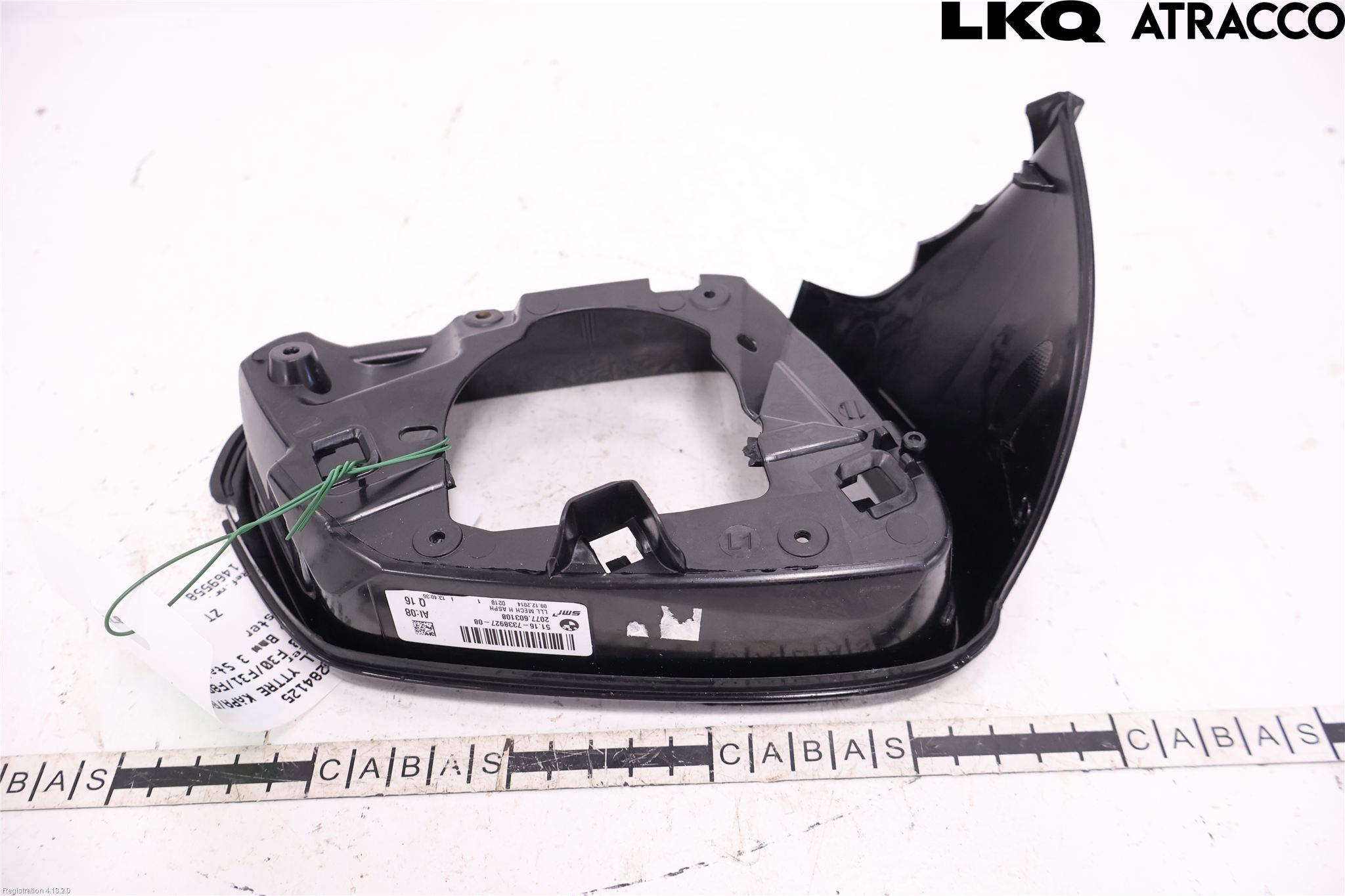 BMW 3 F30/F31/F80 12-19 Speil V Ytre Speilhus