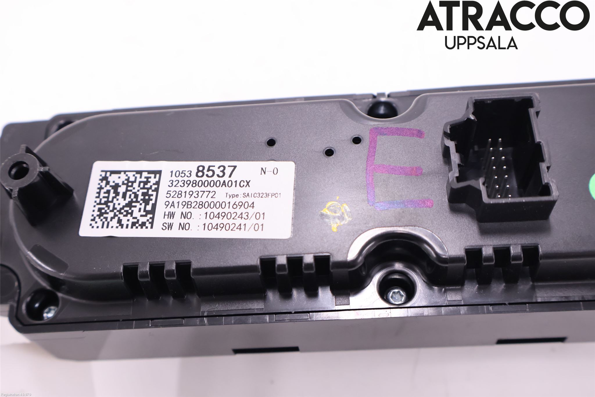 MG ZS EV 20- Varme Ac Betjening-Display