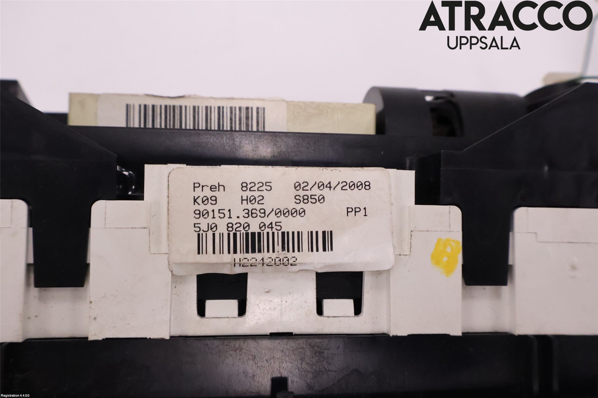 Skoda ROOMSTER Varme Ac Betjening-Display