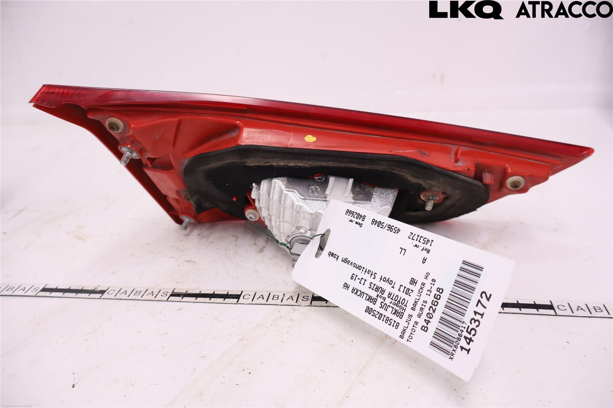 Toyota AURIS 13-19 Baklykt Høyre  På Luke(Indre)