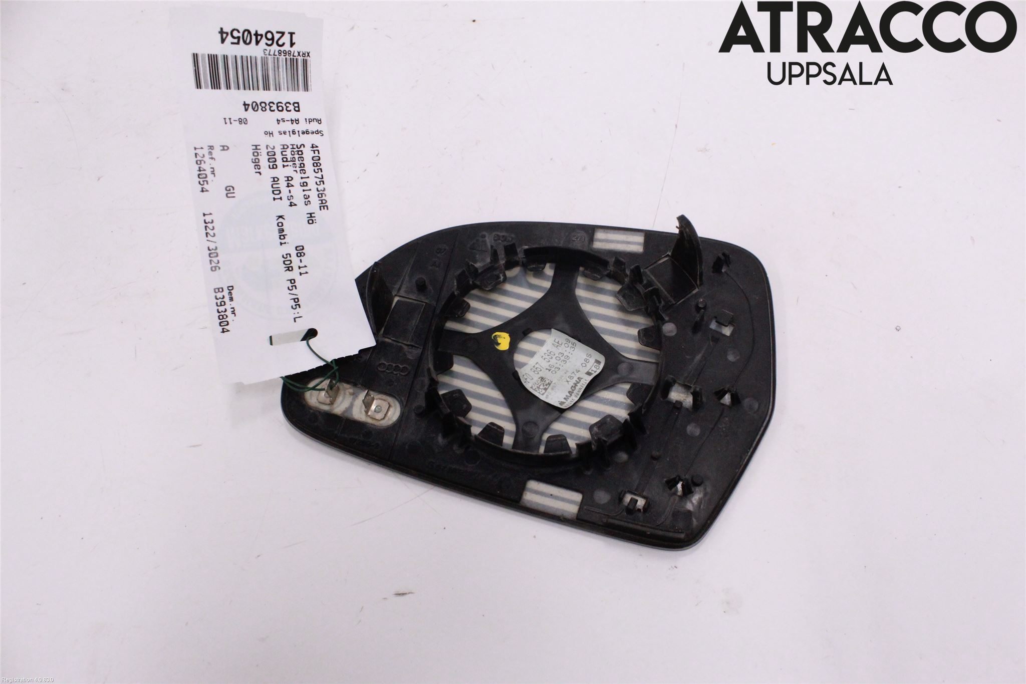 Audi A4/S4 08-11 Speil Glass H