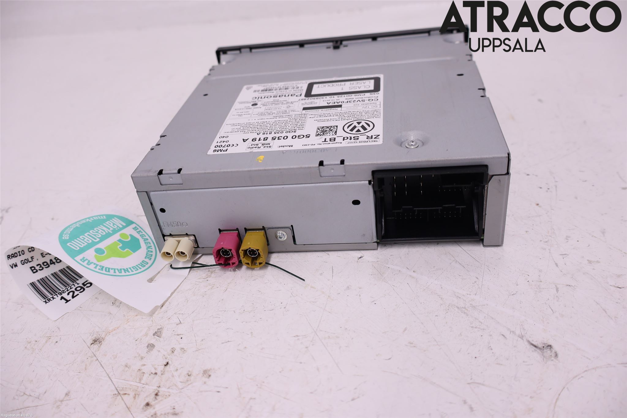 Volkswagen VW GOLF / E-GOLF VII 13-20 Stereo Radio Med Cd