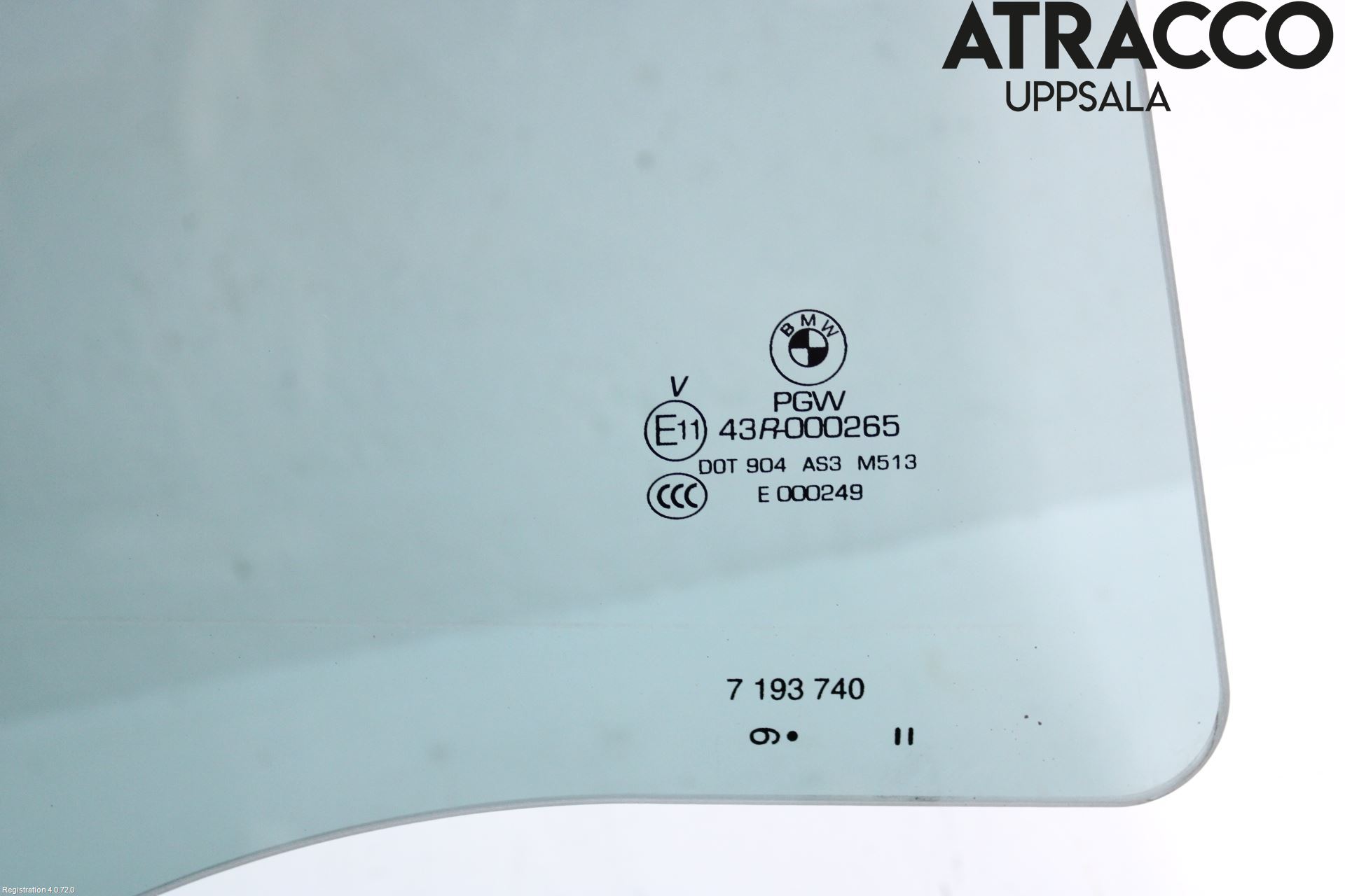 BMW X6 E71/E72   08-14 Dørrute Bak Høyre 4Dørs