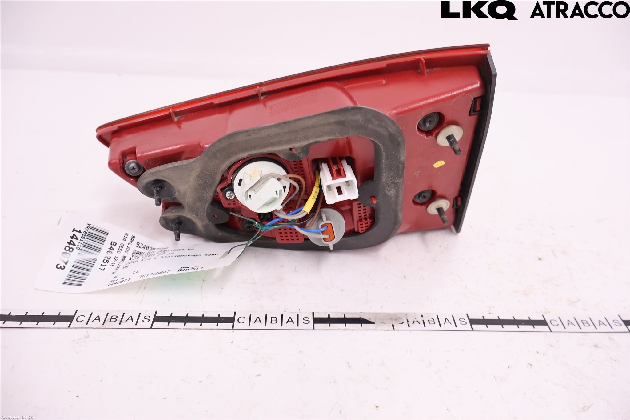Kia CEED 12-18 Baklykt Venstre  På Luke(Indre