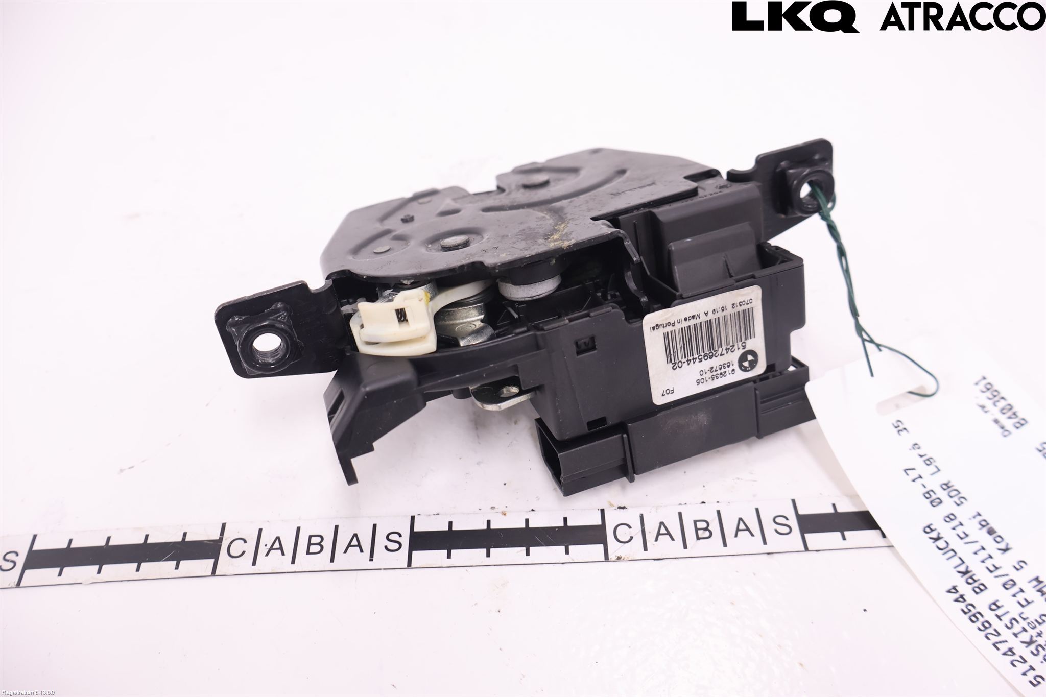 BMW 5 F10/F11/F18 09-17 Bakluke-Lokk Låsekasse