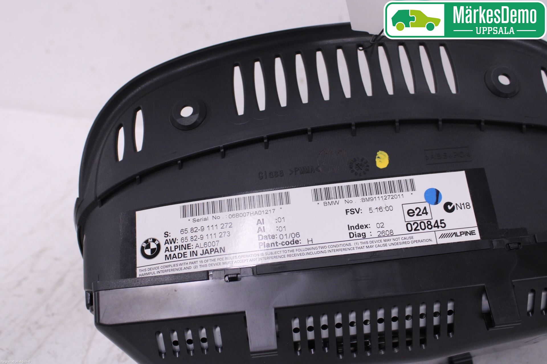 BMW 5 E60/61 Sed/Tou 02-10 Instr Skjerm Dvd-Gps-Ac-Tlf