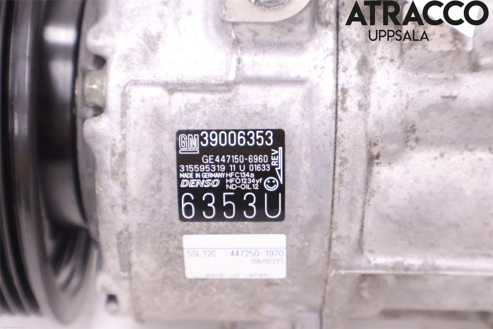 Opel CORSA E 15-19 Varme Ac Kompressor