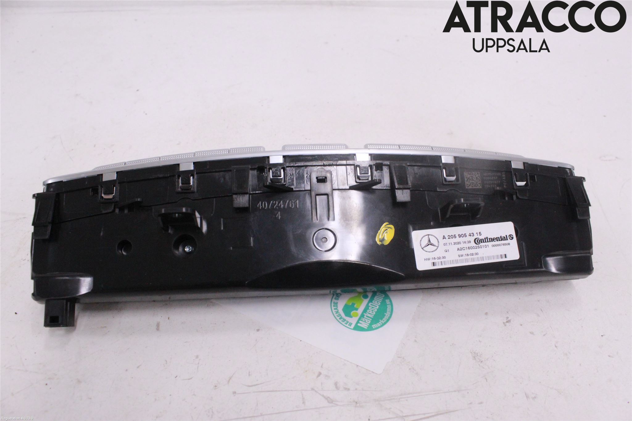 Mercedes-Benz MB C-KLASS (W205) 14-21 Varme Ac Betjening-Display